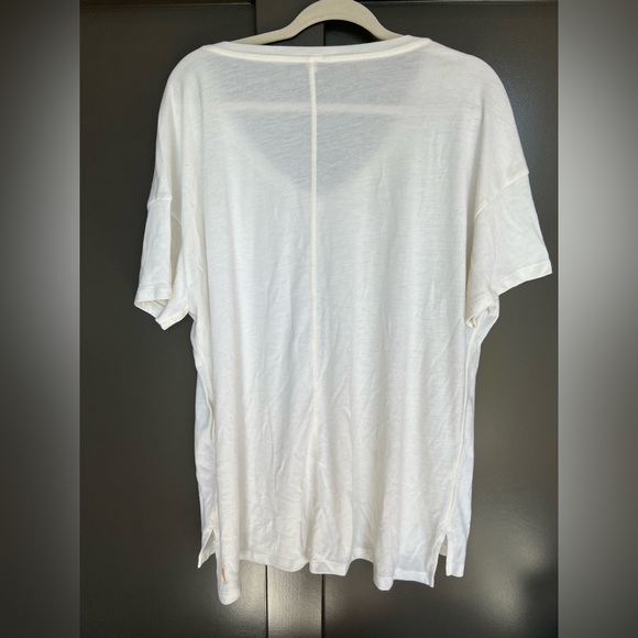 Lucy V Neck White Shirt - Picture 2 of 6